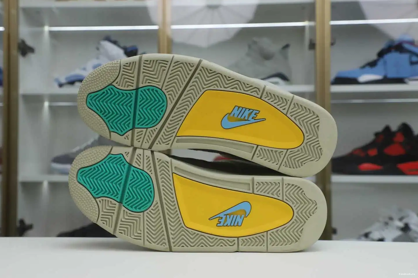 4 JORDAN LA RETRO HAZE' UNION AIR Kimikick X 'TAUPE 0406